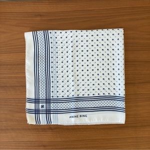 Anine Bing Silk Bandana Scarf